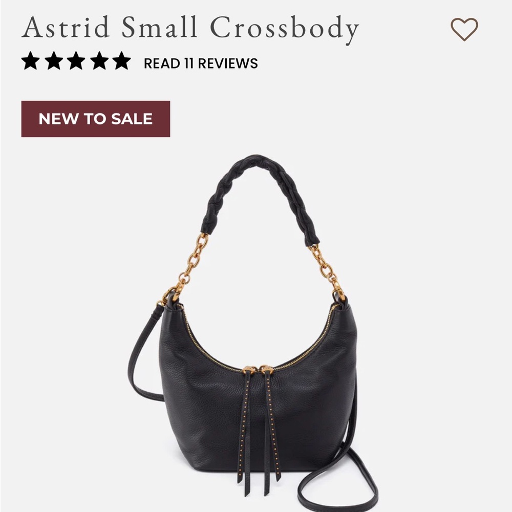 Astr Black Astrid Small Crossbody with Gold Hardware